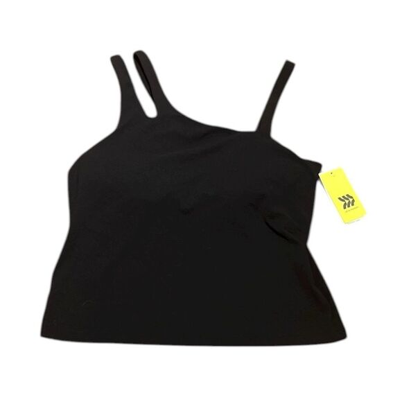 All In Motion Black Asymmetrical Strap Tank Top, Size L, NWT - Picture 4 of 13